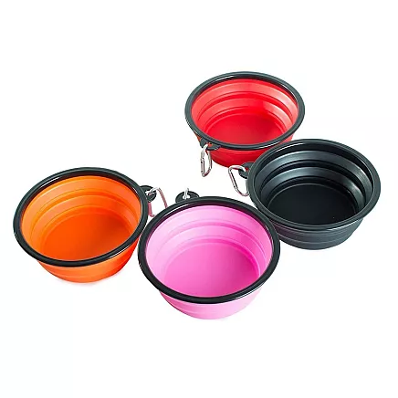 Salokāma silikona tūrisma bļoda sunim 800ml