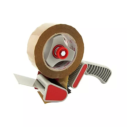 Tape dispenser tape sealer handle