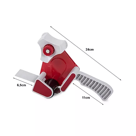 Tape dispenser tape sealer handle