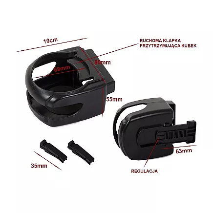 Universal car cup holder for beverages