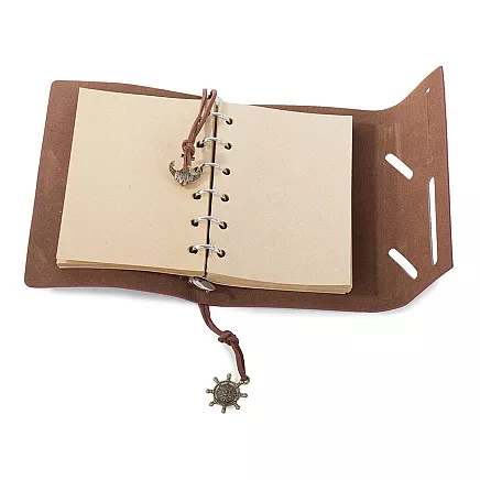 Ceļotāja piezīmju grāmata – retro dienasgrāmata, pelēka