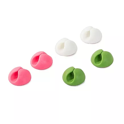 Pašlīmējošs Kabeļu Turētājs, Vadu Organizators, Komplektā 6 Gab.