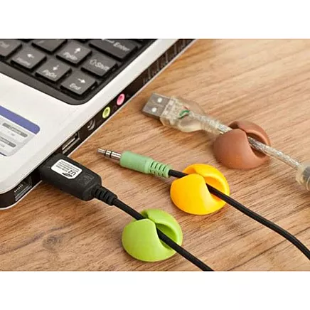 Pašlīmējošs Kabeļu Turētājs, Vadu Organizators, Komplektā 6 Gab.