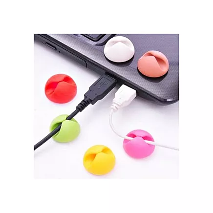 Pašlīmējošs Kabeļu Turētājs, Vadu Organizators, Komplektā 6 Gab.