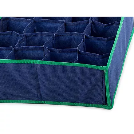 Underwear sock organiser for wardrobe drawer