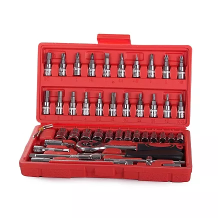 Tool set socket spanners torx allen spanners