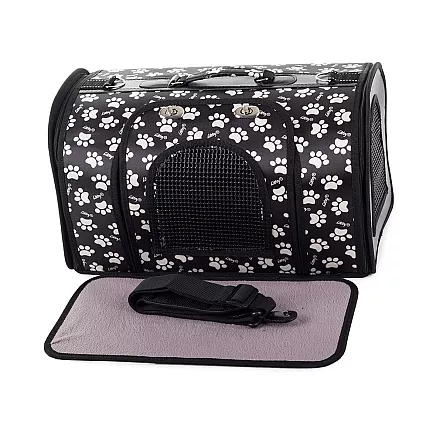 Transportēšanas soma sunim un kaķim 44 cm, melna