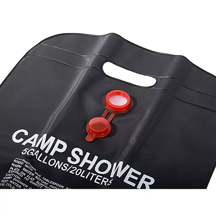 Solar camping field shower 20l