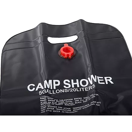 Solar camping field shower 20l
