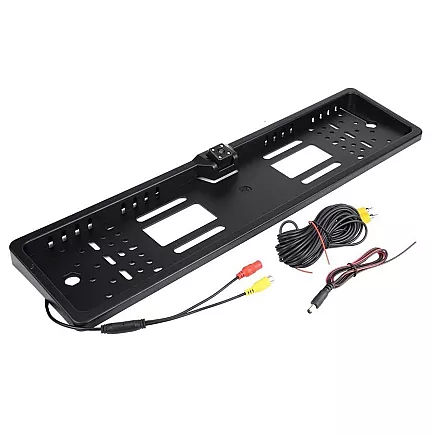 Reversing camera in number plate frame with ir