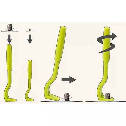 Ērču izņemšanas pincetes, 2 gab.
