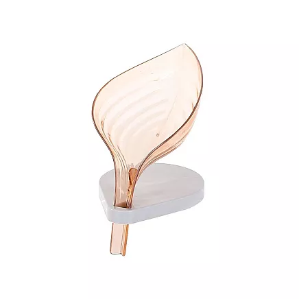 Ziepju trauks ar drenāžu lapas formā, oranžs