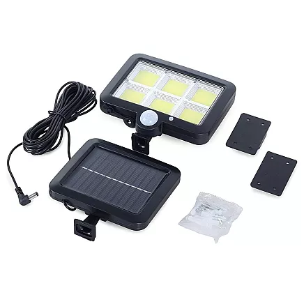 Solar lamp 120 led with twilight movement sensor