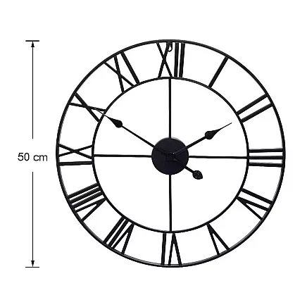 Rome retro vintage loft 3d wall clock 50cm