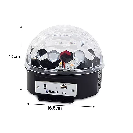 LED Diskobumba MP3 USB Projektors Bluetooth