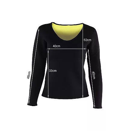 Ladies fitness neoprene long sleeve t-shirt