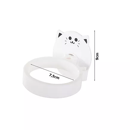 Bathroom wall-mounted hair dryer holder