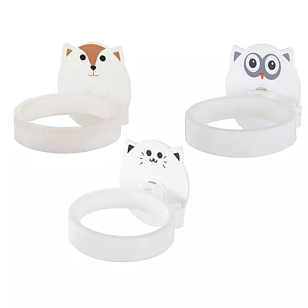 Bathroom wall-mounted hair dryer holder