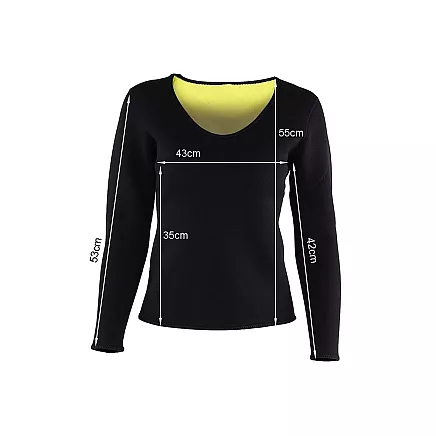 Ladies fitness neoprene long sleeve t-shirt