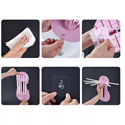 Towel rail for bathroom kitchen folding