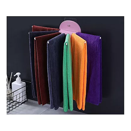 Towel rail for bathroom kitchen folding