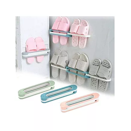 Slipper holder shelf wall mounted shoe rack
