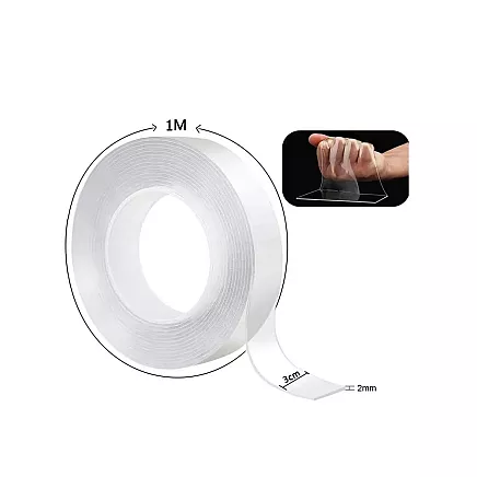 Double Sided Transparent Nano Tape Strong 1M