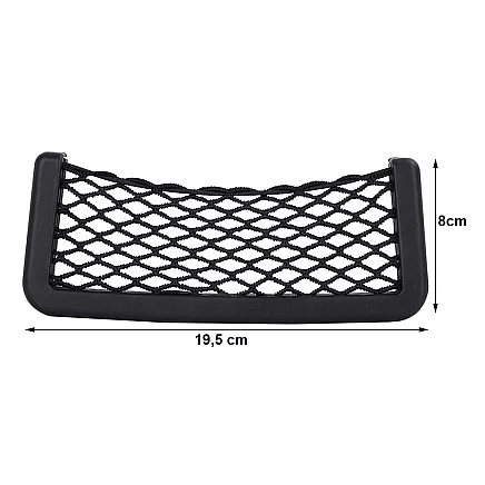 Car organiser mesh pocket for phone