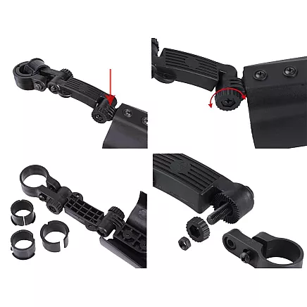 Velosipēdu dubļusargi (priekšējais un aizmugurējais), 24-28 collu riteņiem