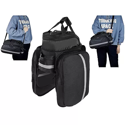 Bicycle pannier carrier large trunk