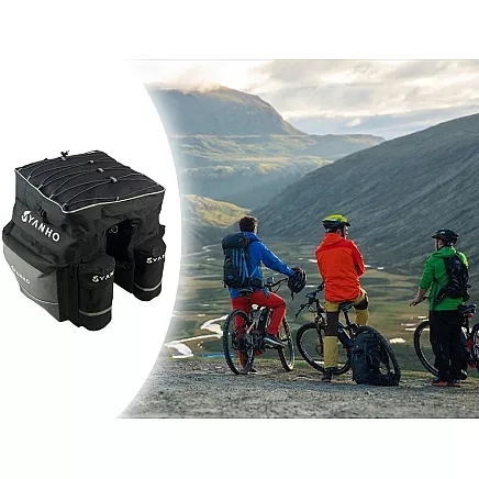 Bicycle pannier carrier large trunk