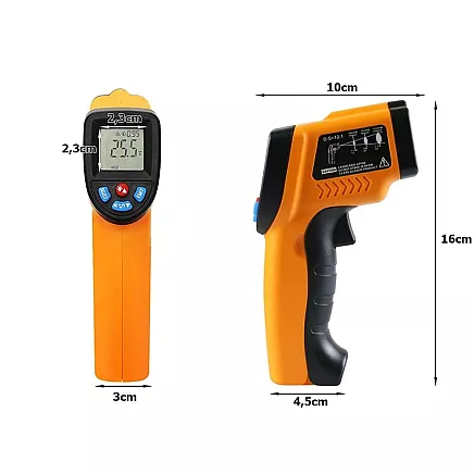 Non-contact laser pyrometer thermometer -50 +550°c