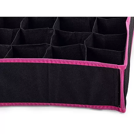 Underwear sock organiser for wardrobe drawer