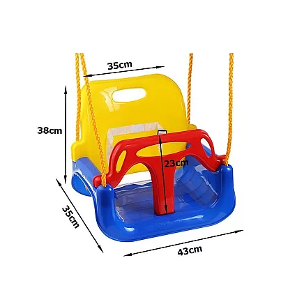 Bērnu dārza šūpoles 3-vienā