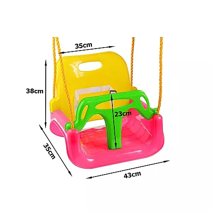 Bērnu dārza šūpoles 3in1