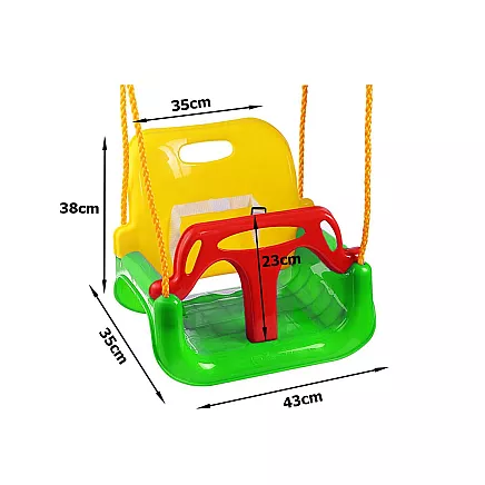 Bērnu dārza šūpoles 3 vienā