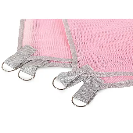 Liels tīklveida pludmales paklājs piknikam 200x200 cm, rozā