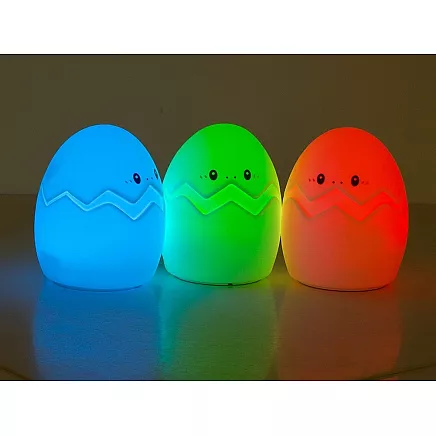 Ar Baterijām Darbināma Bērnu Silikona LED RGB Gaisma Nakts Lampa, Ola