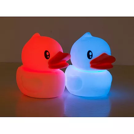 Bērnu silikona nakts LED RGB gaismas lampa ar USB uzlādi, Pīle