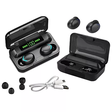 Bluetooth wireless headphones f9 tws powerbank