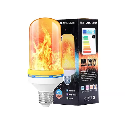 Live flame imitation led bulb e27 9w decorative