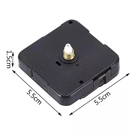 Klusa kvarca sienas pulksteņa mehānisms