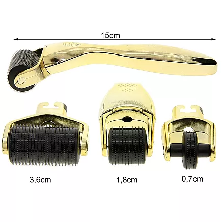 Adatu mezoterapijas sejas masāžas rullītis 3in1