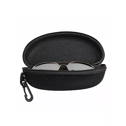 Ciets saulesbriļļu futrālis, briļļu maciņš, Melns