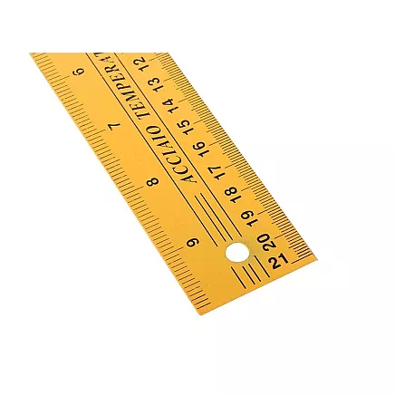 Joiners angle of construction steel with scale