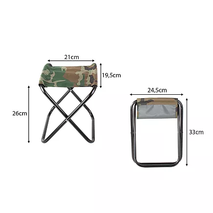 Saliekamais Tūrisma Makšķerēšanas Krēsls