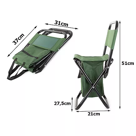 Tourist fishing chair folding bag
