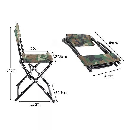 Fishing chair folding morocco large