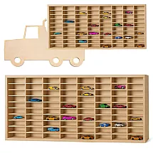 Koka plaukts mašīnītēm Kruzzel 26582, kravas auto, 80 vietām