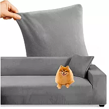 Elastīgs stūra dīvāna pārvalks Ruhhy 26037, 145-185cm, tumši pelēks